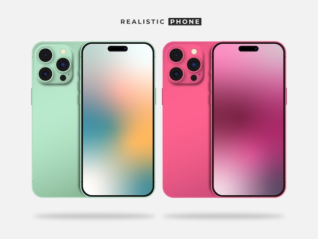 Realistisches telefon-mockup