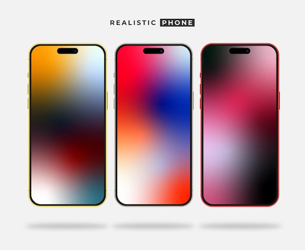 Vektor realistisches telefon-mockup