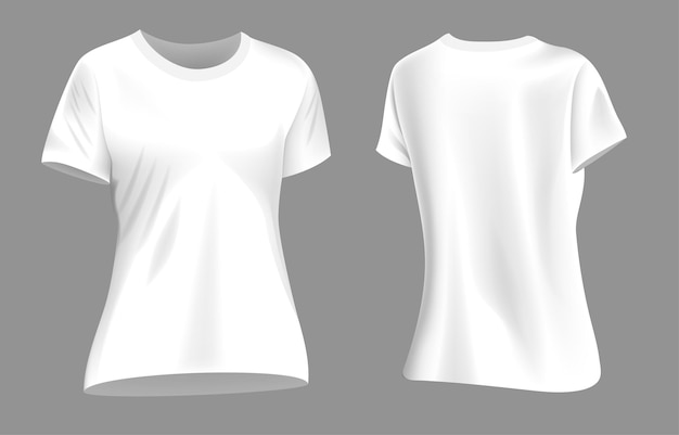 Realistisches weißes T-Shirt-Modell