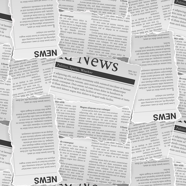 Realistisches Zeitungsmuster