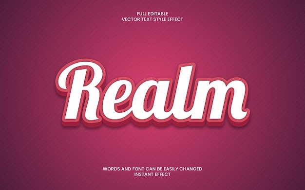 Realm-Text-Effekt