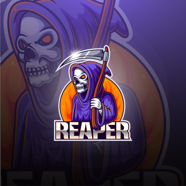 Reaper esport maskottchen logo design