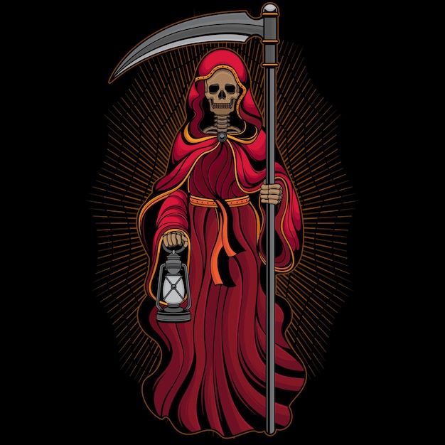 Vektor reaper santa muerte