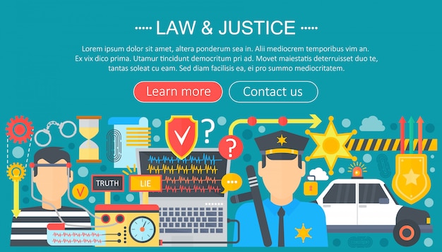 Recht und gerechtigkeit infografiken vorlage design