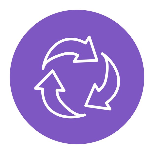 Vektor recycling-icon-vektorbild kann für den weltumwelttag verwendet werden