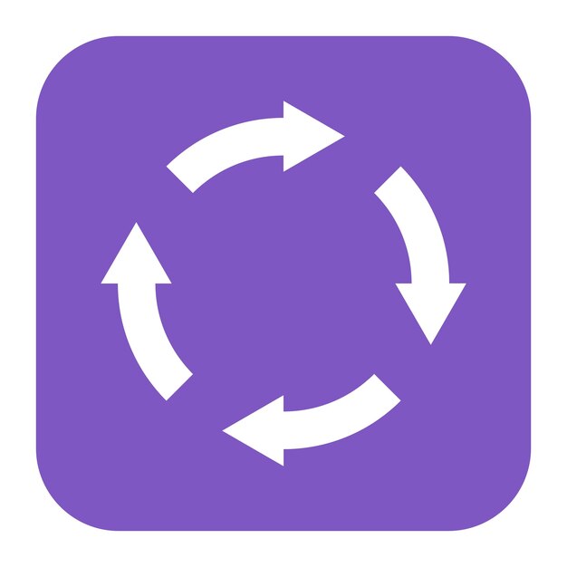 Recycling-Icon-Vektorbild kann für die globale Erwärmung verwendet werden