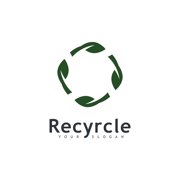 Vektor recycling-logo-symbol vektor-recycling-illustrationssymbol rotationspfeil-symbol