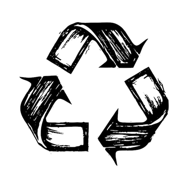 Recycling-Symbol-Doodle-Vektor eps