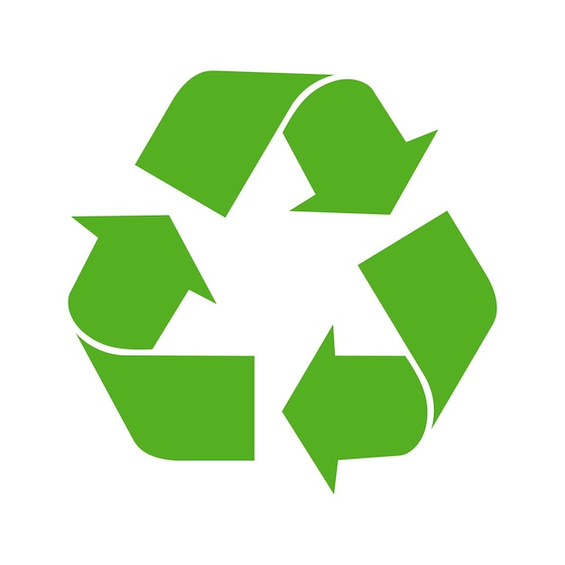 Recycling-Symbol-Symbol Recycling- und Rotationspfeil-Symbol Vektorillustration