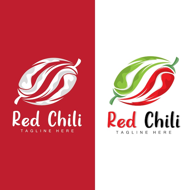 Red chili logo hot chili peppers vektor chili garden house illustration unternehmen produktmarke illustration