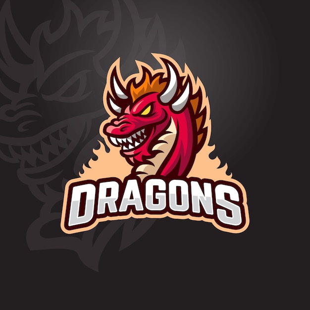 Red dragon esport logo