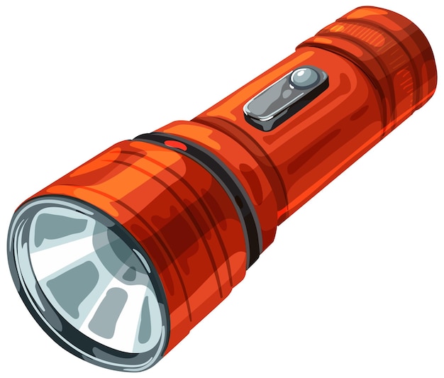 Vektor red handheld-flashlight-bildgebung