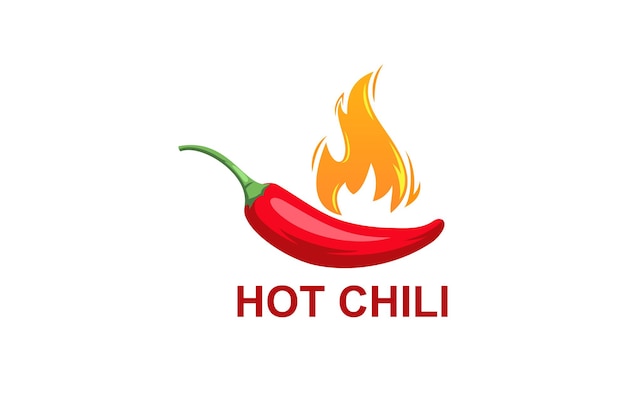 Red Hot Chili-Logo entwirft Konzeptvektor Spicy Pepper-Logo-Design-Vorlage