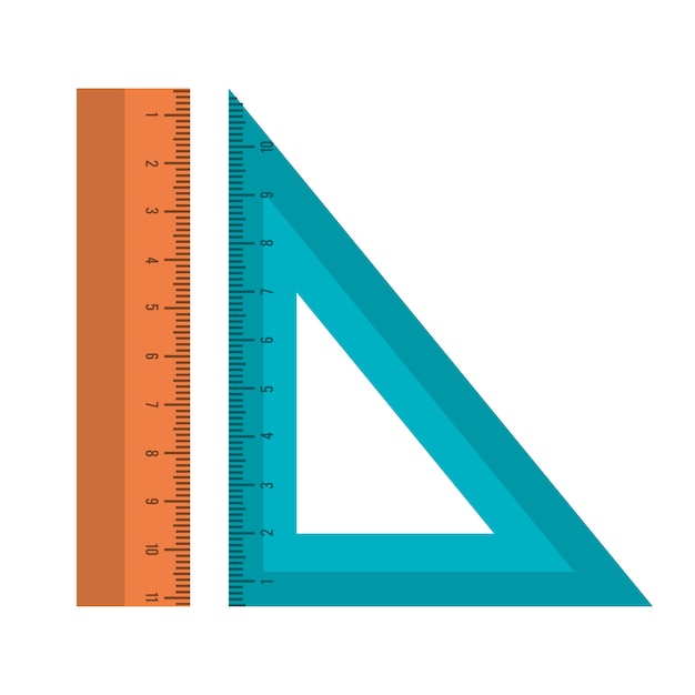 Vektor regelschulversorgungsikonenvektor-illustrationsdesign