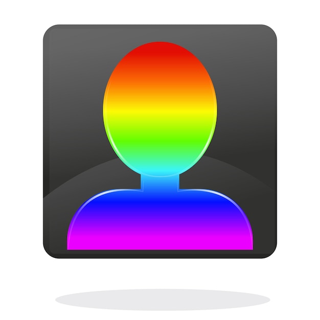 Vektor regenbogen-avatar-vektor