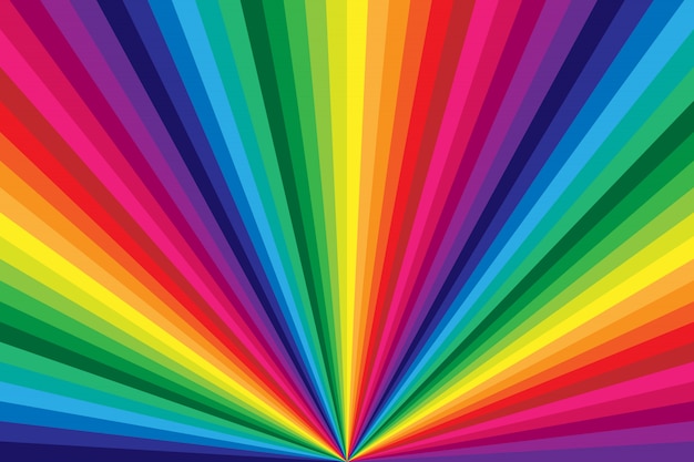Vektor regenbogen farbiger streifen, der hintergrund verdreht