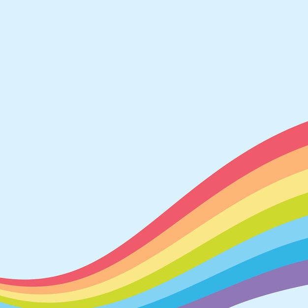 Regenbogen-Illustration flache Gestaltung