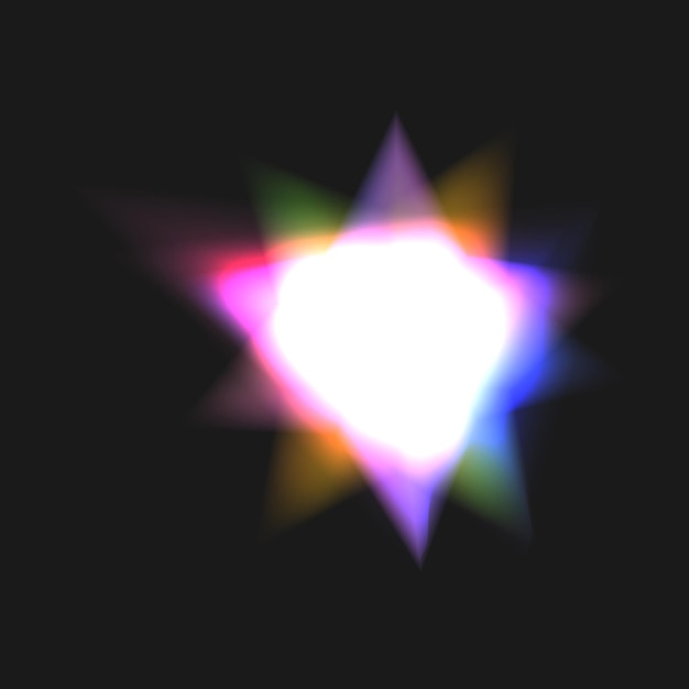 Vektor regenbogen-kristalllicht-effekt