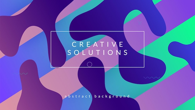 Regenbogen-Layout Heller Seitenfluss Landing Page Geometrische Form