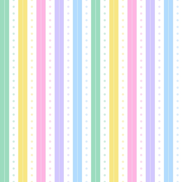 Regenbogen Pastell nahtlose Strichlinie Streifenmuster Illustration Stoffmatte Stoff Textil