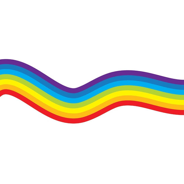 Regenbogen-Vektor-Hintergrund-Illusion-Vorlage