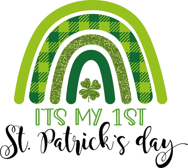 Regenbogen zum st. patricks day niedlicher boho-regenbogen mit shamrock meine erste vorlage zum st. patricks day