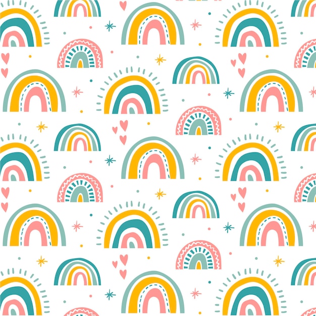 Vektor regenbogenmuster-design