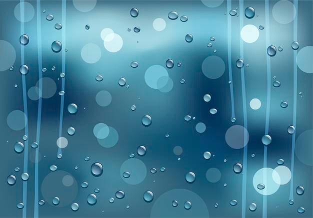 Regenglas-Vektor-Hintergrund