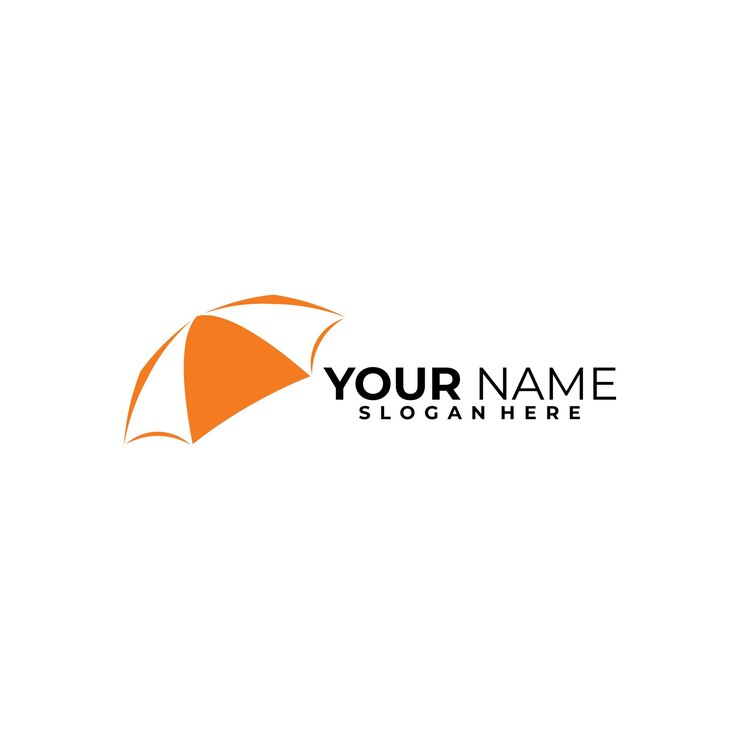 Vektor regenschirm-logo-vektor-design-vorlage