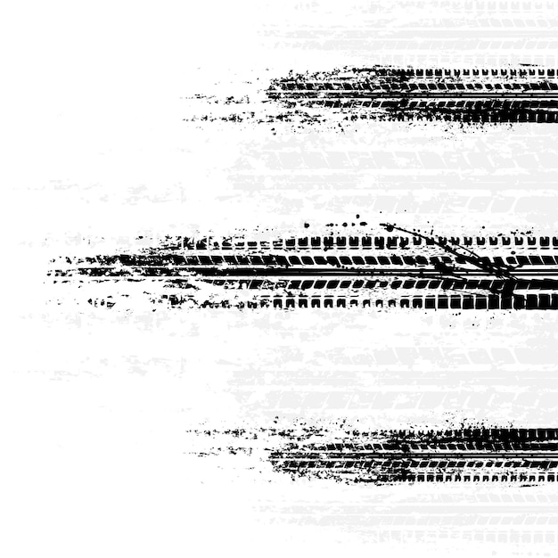 Reifenspuren Grunge Silhouetten Linien