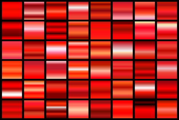 Reihe von roten Farbverläufen