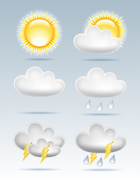 Reihe von Wetter-Icons