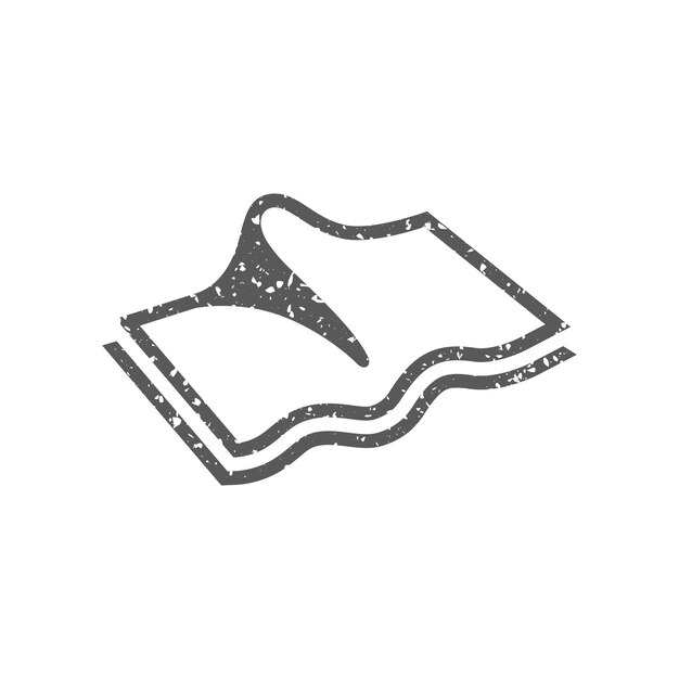 Reinigungstuch-symbol in grunge-textur-vektor-illustration