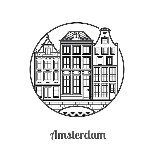 Reise-Amsterdam-Ikone