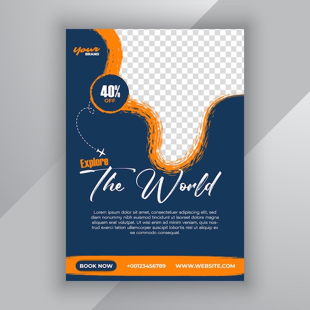 Reise Flyer Design-Vorlage