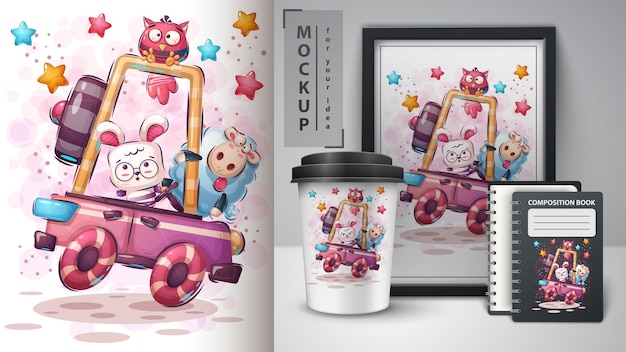 Reise Freunde Poster und Merchandising