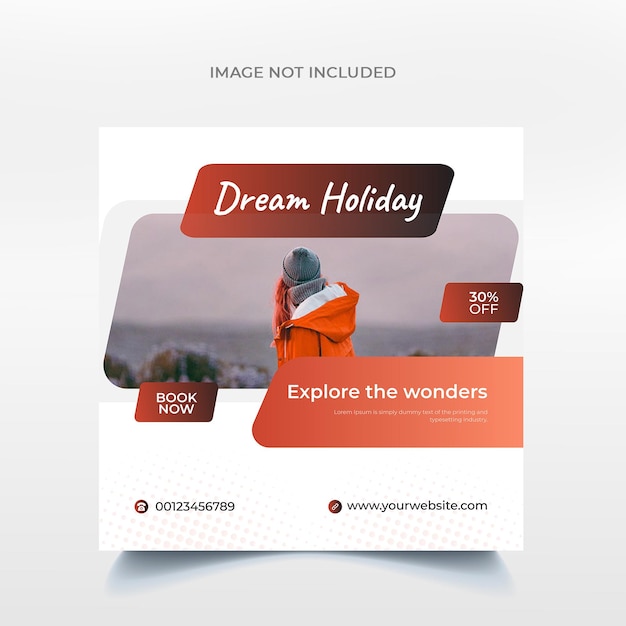 Reiseabenteuer Social Media Post Design