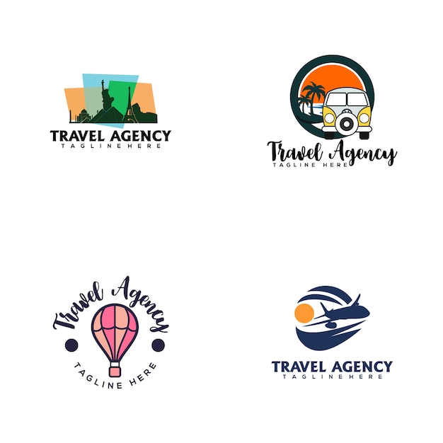 Vektor reisebüro-logo