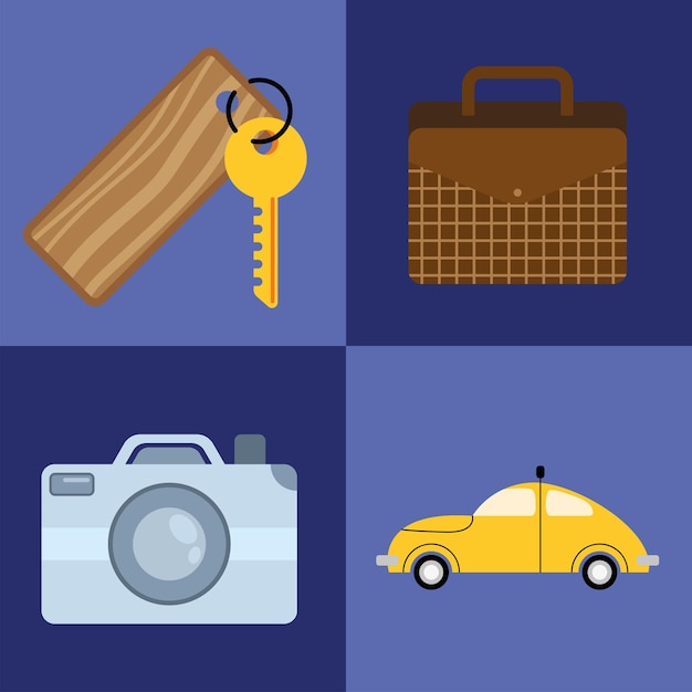 Reiseferien vier ikonen