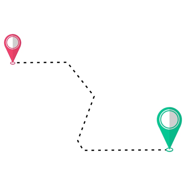 Reiseroute-Pin