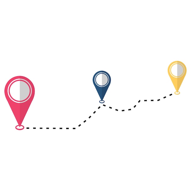 Reiseroute-Pin