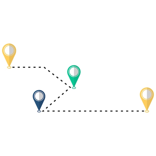 Reiseroute-Pin