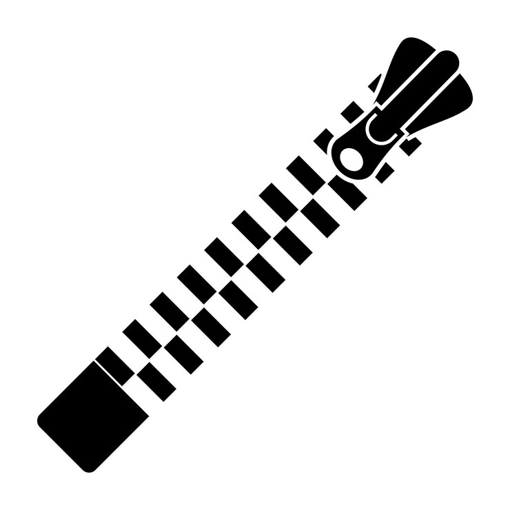 Vektor reißverschluss-symbol-logoillustration-vorlagendesign