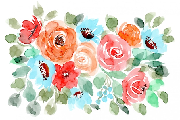 reizender BlumenAquarellhintergrund