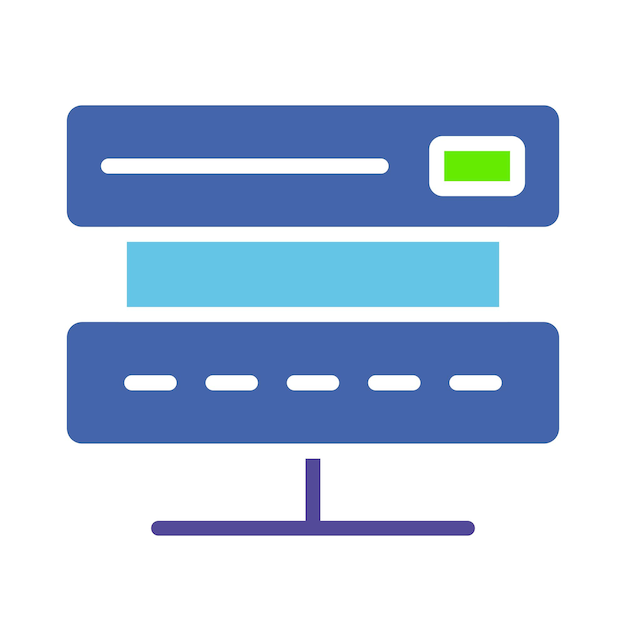 Remote-Server Teilen von Cloud-Storage-Technologie Teilen von Dateizugriff sicheres Internet globales Netzwerk www World Wide Web Informatik Farbiges Symbol auf weißem Hintergrund