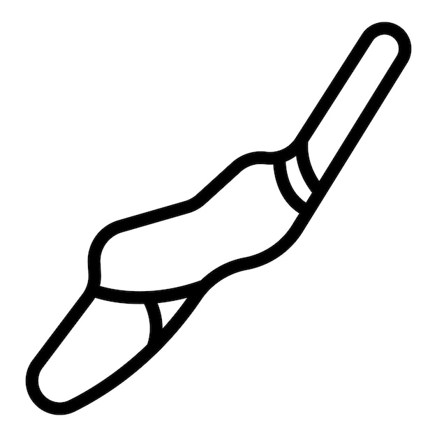 Rennstrecken-Symbol-Umrissvektor Rennstrecke Start Ziel