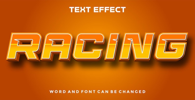 Renntext-Effekt Bearbeitbare Schriftart