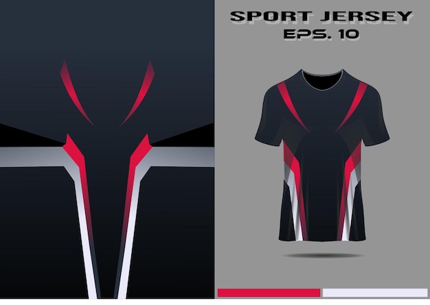 Vektor renntrikot-vorlage sport-t-shirt-design