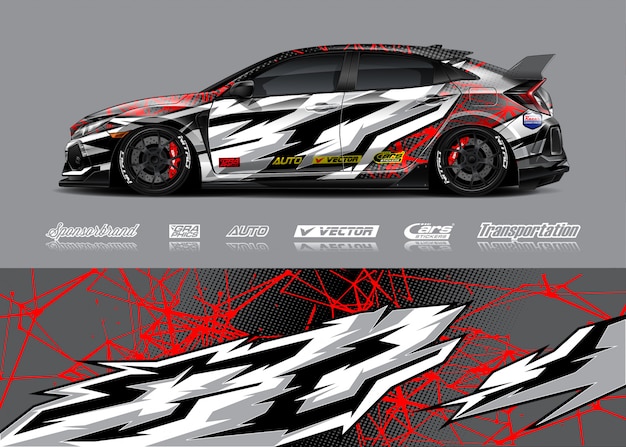 Rennwagen wrap decal designs