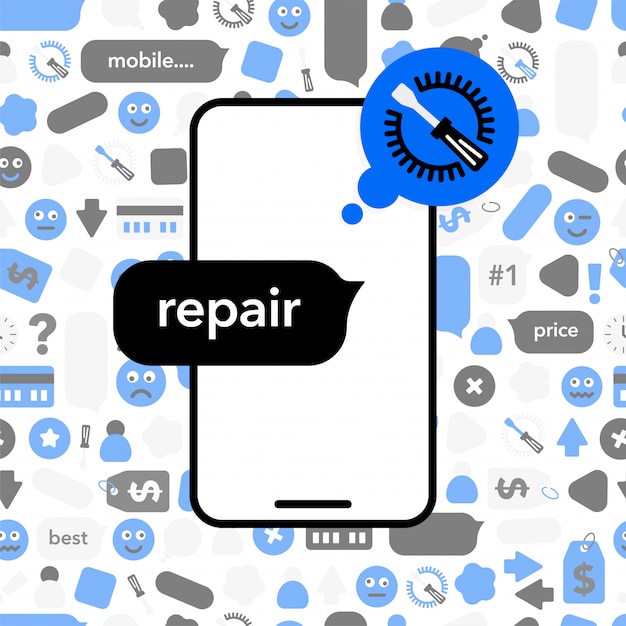 Vektor reparatur von mobiltelefonen